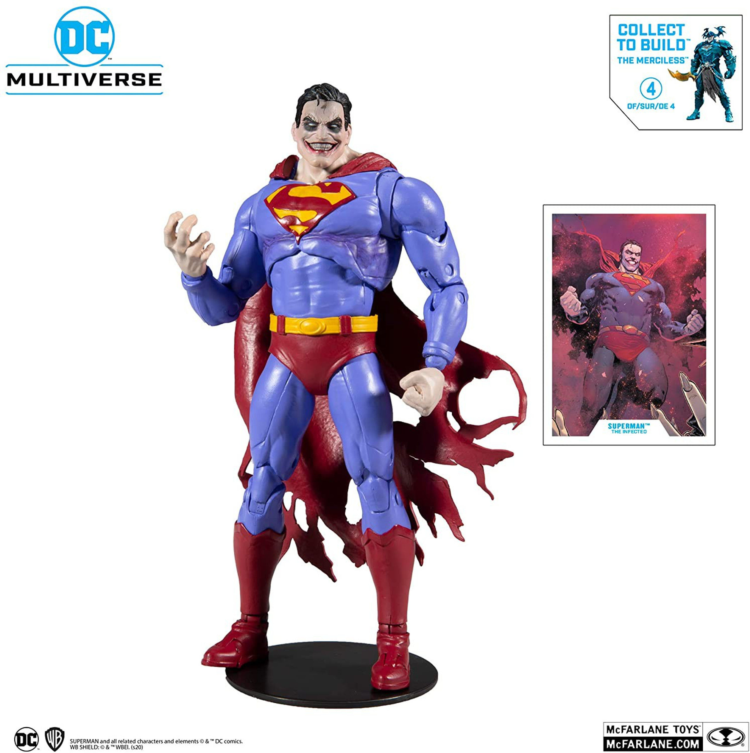 Wallpaper #VjGYNZMB5zzyi_yY0Ffk49 Mcfarlane Toys DC Multiverse Build Merciless Series Superman Infected 7