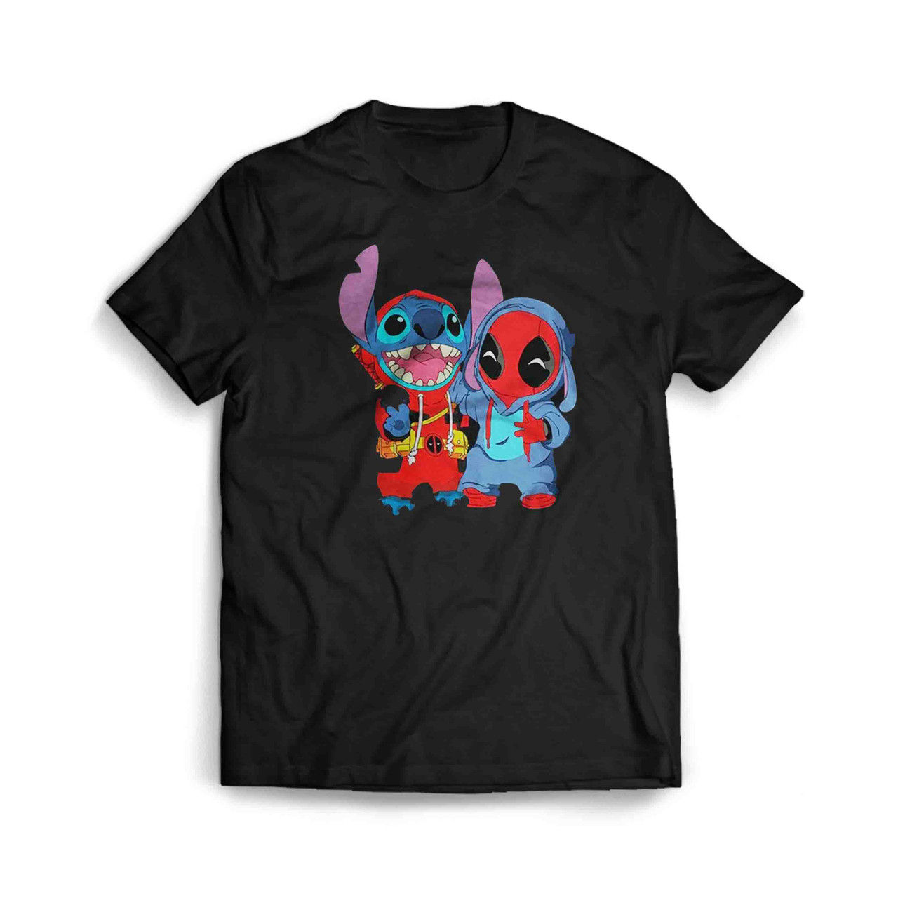 Wallpaper #kWfN65IBSpphPi3-RE5o28 Stitch and Deadpool Best Friends Mens T Shirt Tee