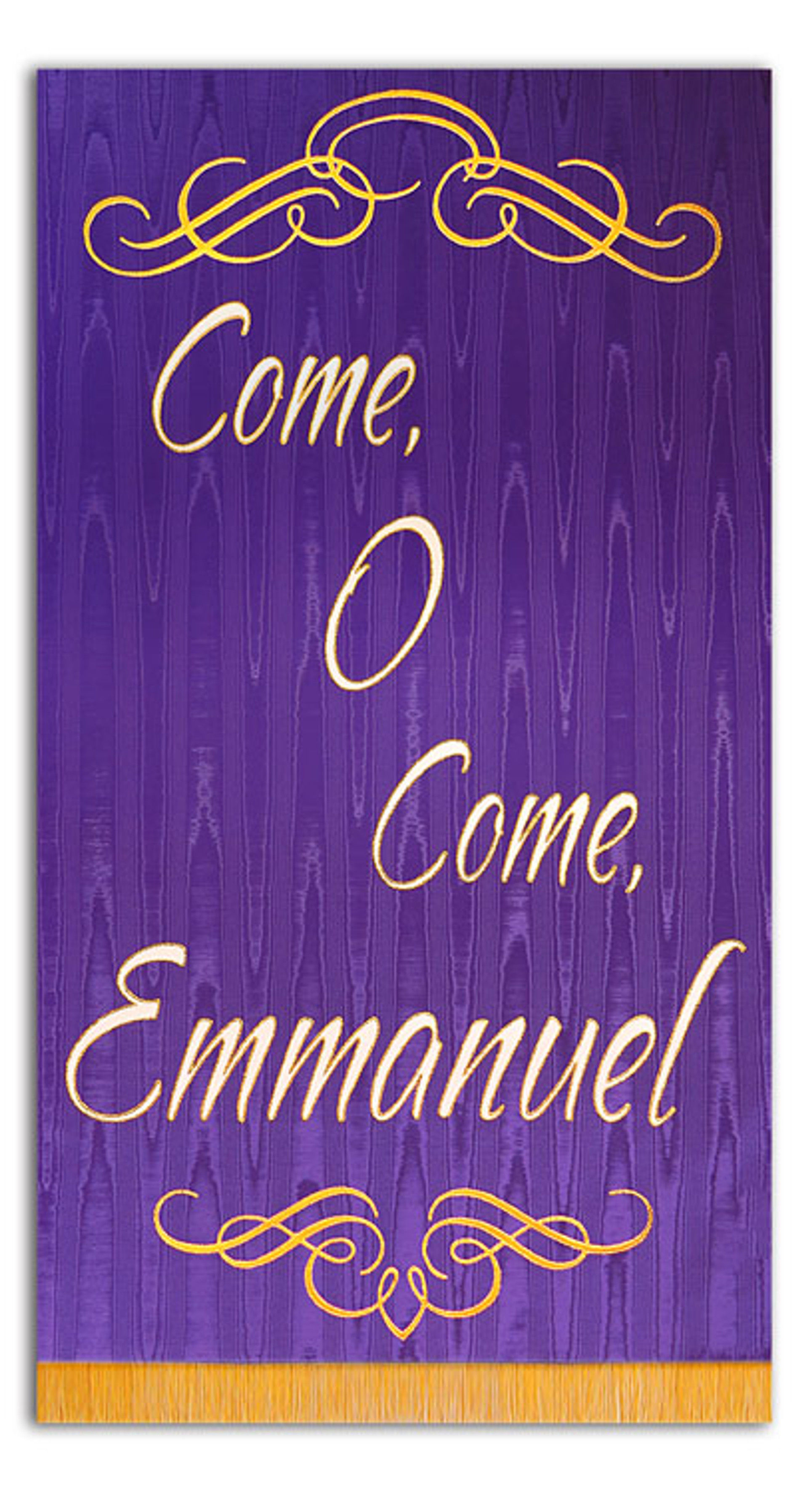 Wallpaper #SBl-HI8BtGB6xQ78AnUk41 Come O Come Emmanuel with Gold Scrolls Christian Banners for