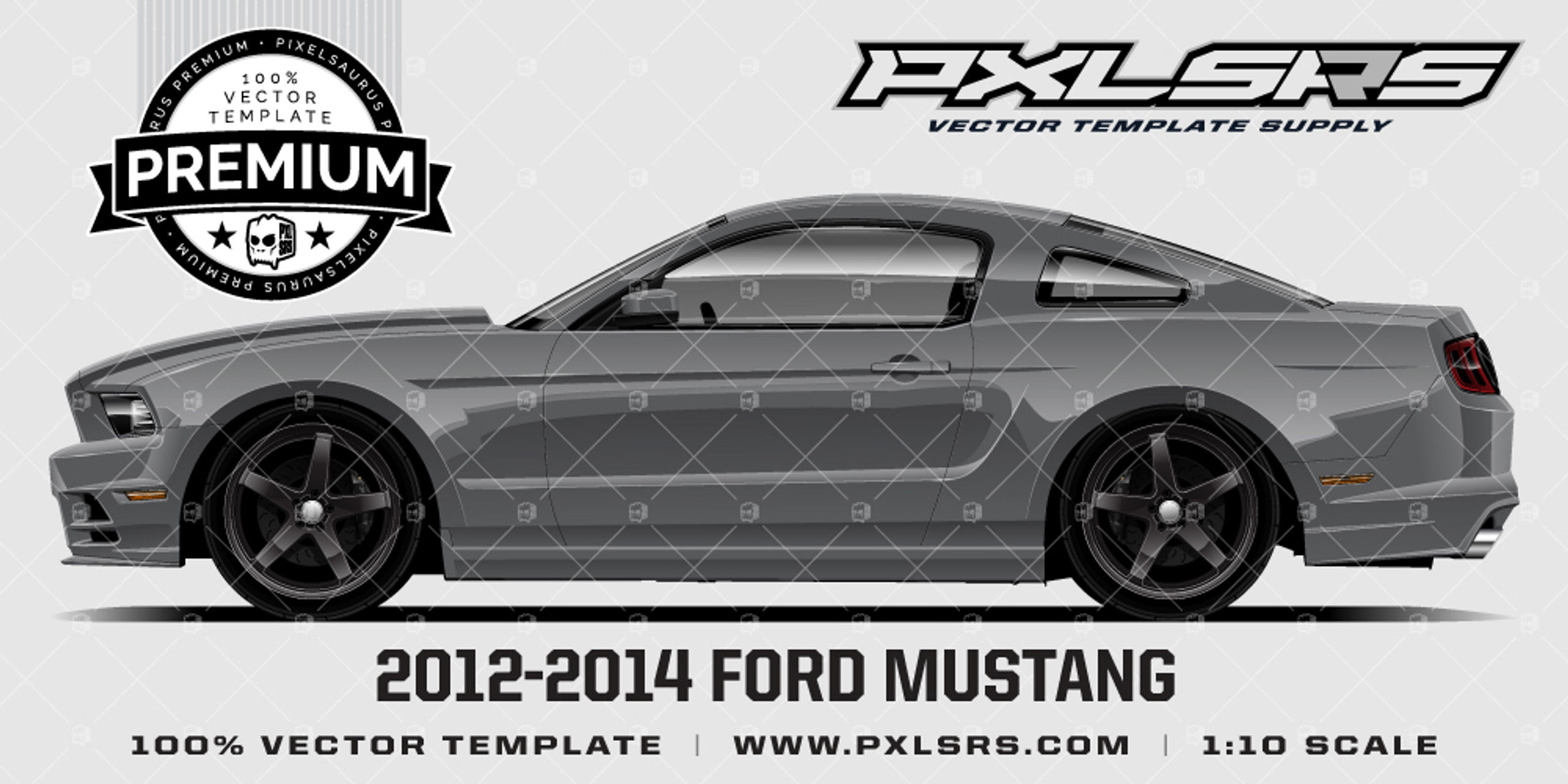 Wallpaper #JReKPpMBPLD5_VENsOC-128 2012 2014 Ford Mustang GT Premium Side Template Pixelsaurus