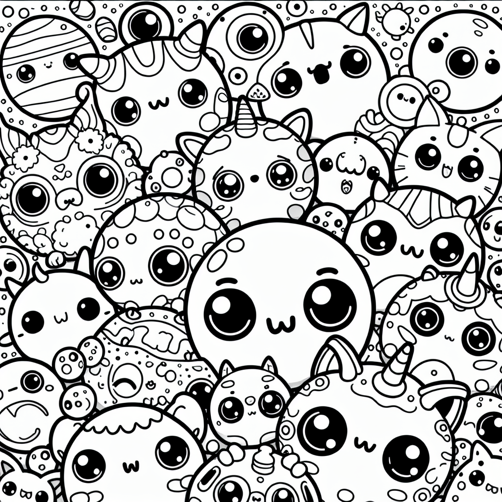 Wallpaper #emfj_ZIBSpphPi3-hJ0I260 Kawaii Coloring Pages Custom Paint by Numbers