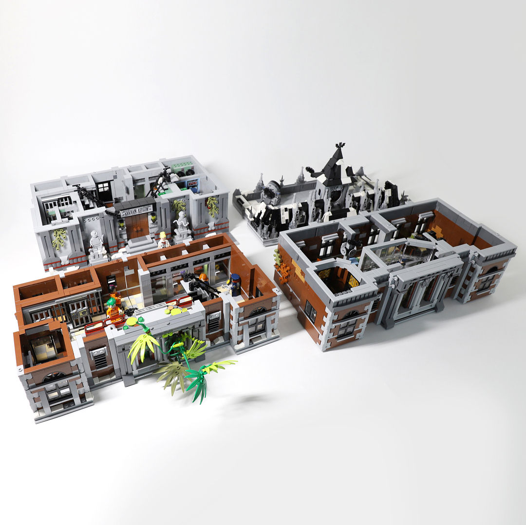 Wallpaper #8EDhMJMBJhL2WPba_8Nw88 Arkham Asylum Version Lego Modular Hellobricks