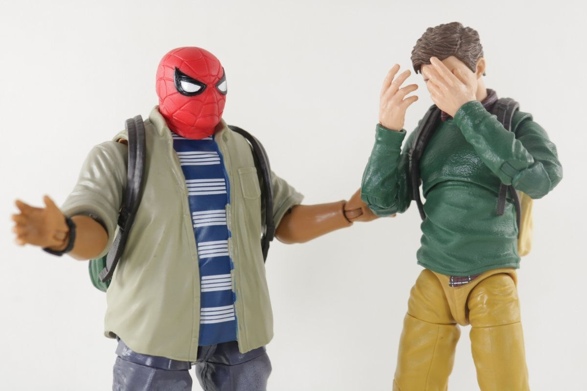 Wallpaper #YWcGEJMBSpphPi3-SfEa176 Spider Man Homecoming Marvel Legends Peter Parker Ned Leeds Two Pack