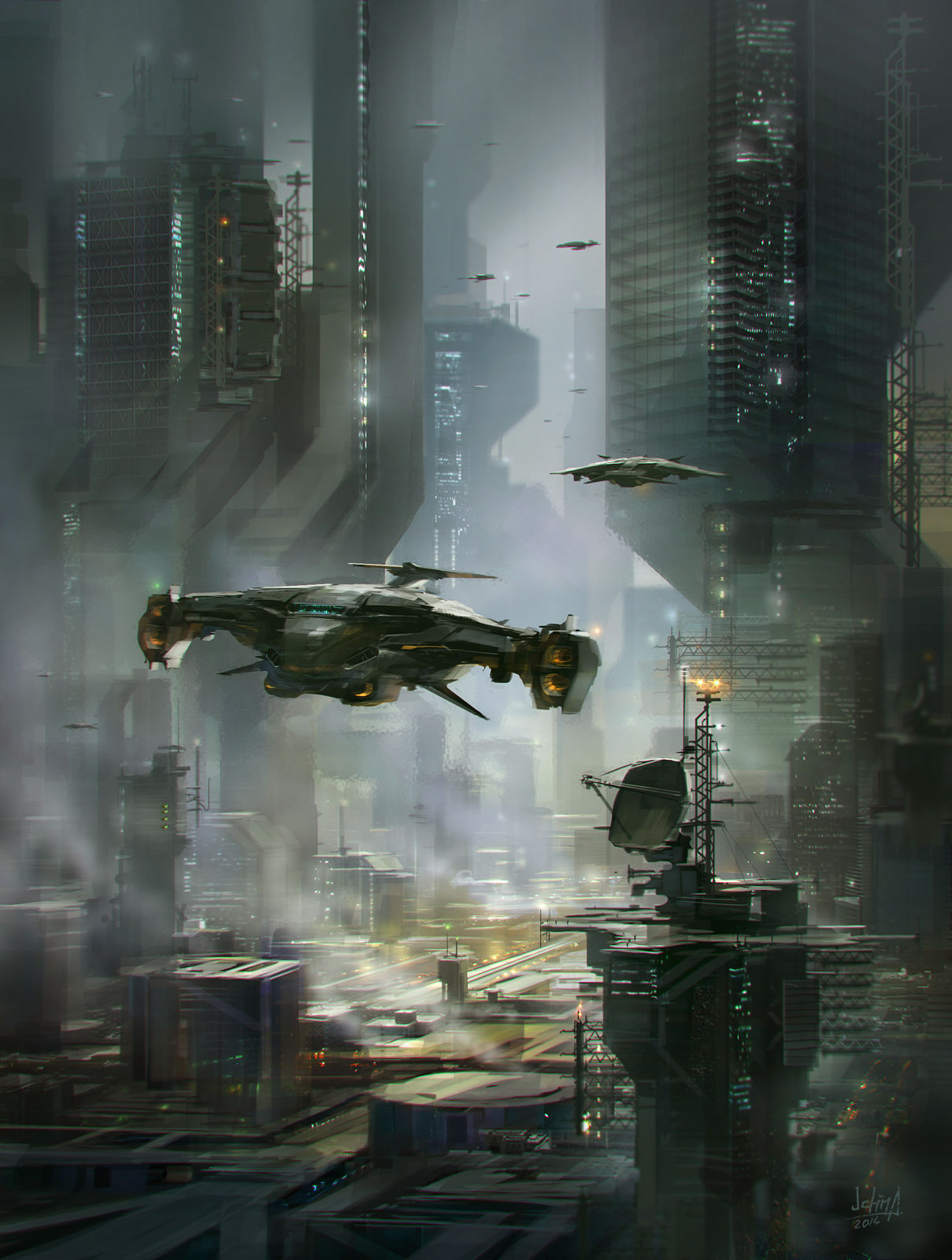 Wallpaper #RGj6GpMBSpphPi3-sR6E166 The Futuristic Sci Fi Art of Alex Ichim Concept Art