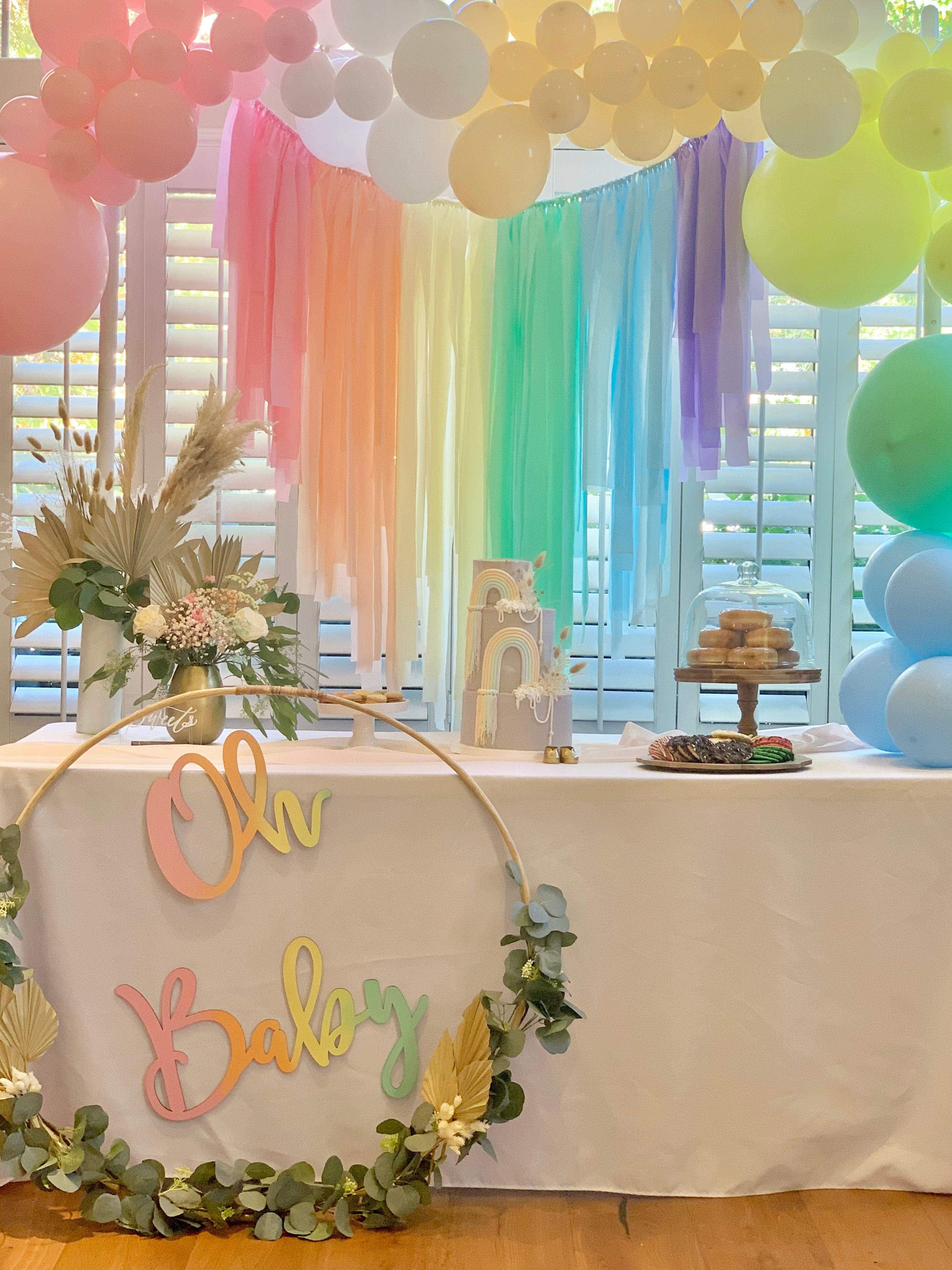 Wallpaper #b3199 Boho Rainbow Birthday Party Happy Birthday Rainbow Party Decorations