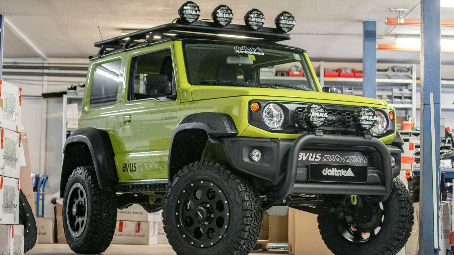 Wallpaper #MWcS55IBSpphPi3-zDYL13 Suzuki Jimny Com Eixos Portal Tem 40 Cm De Altura Ao Solo Auto Drive