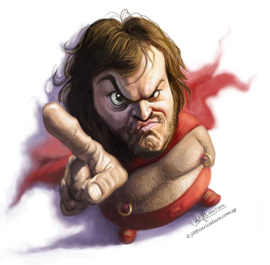 Wallpaper #f200d Intricate Detailed Caricature of Jack Black by Robert Crumb Creative