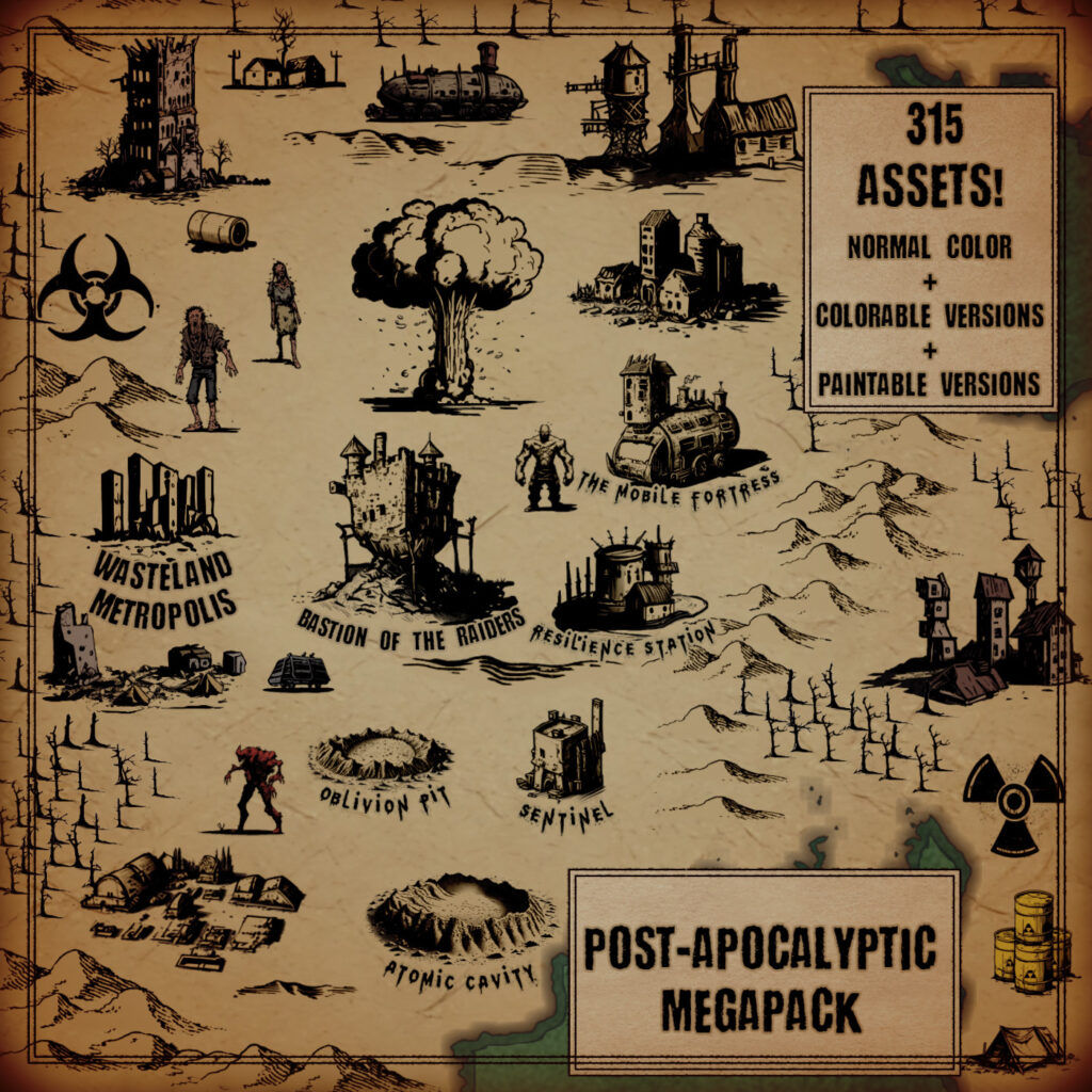 Wallpaper #oJl_P5MBUcASHT6nQswf183 Post Apocalyptic Fallout Inspired Vintage Assets Theme Megapack 315