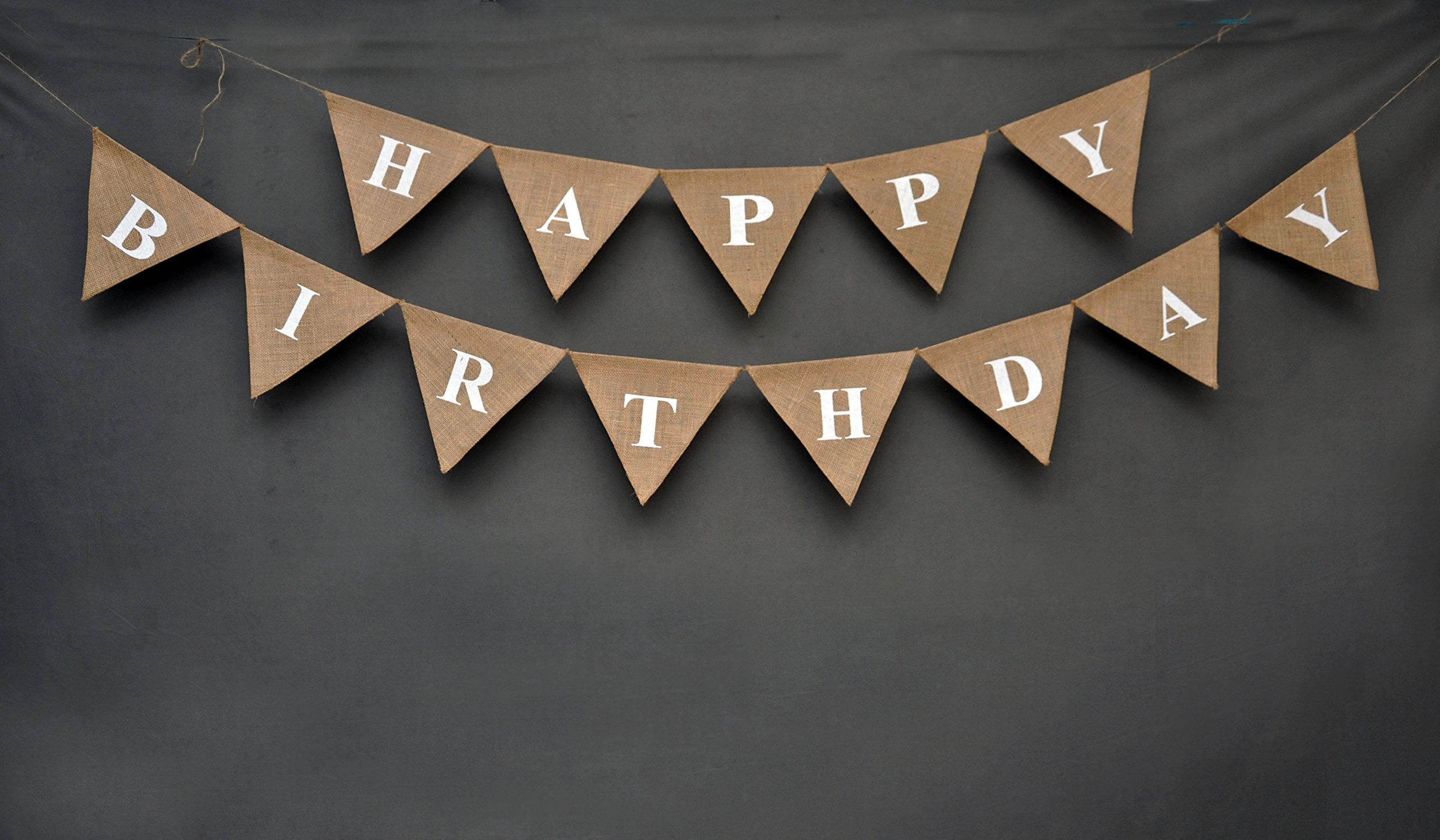 Wallpaper #PDHeNZMB5zzyi_yYylio163 Buy Happy Birthday Banner Burlap Banner Rustic Burlap Birthday