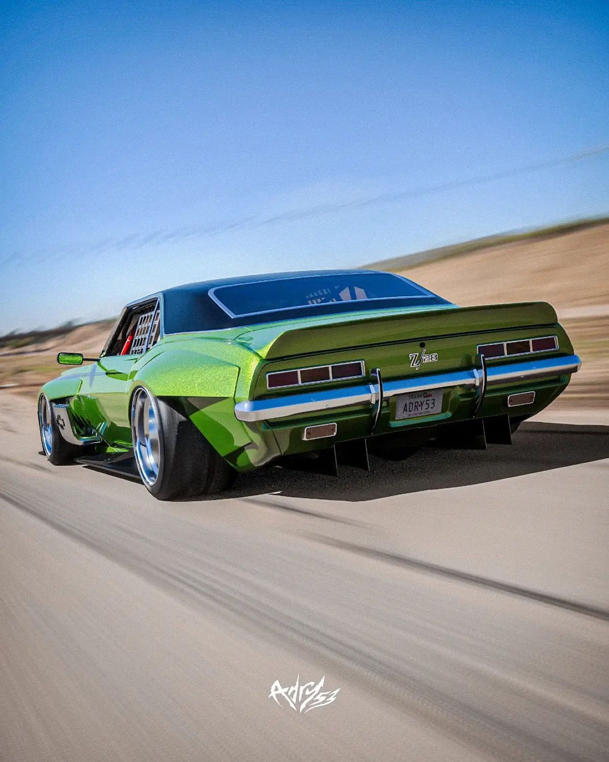 Wallpaper #RMkJj5cB-VVLIetlMWso33 Artist Imagines Custom Widebody 1969 Chevy Camaro