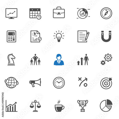 Wallpaper #wZyy4ZIBZHQxiYarrLy4336 Business Icons with White Background Imagenes De Archivo Y Vectores