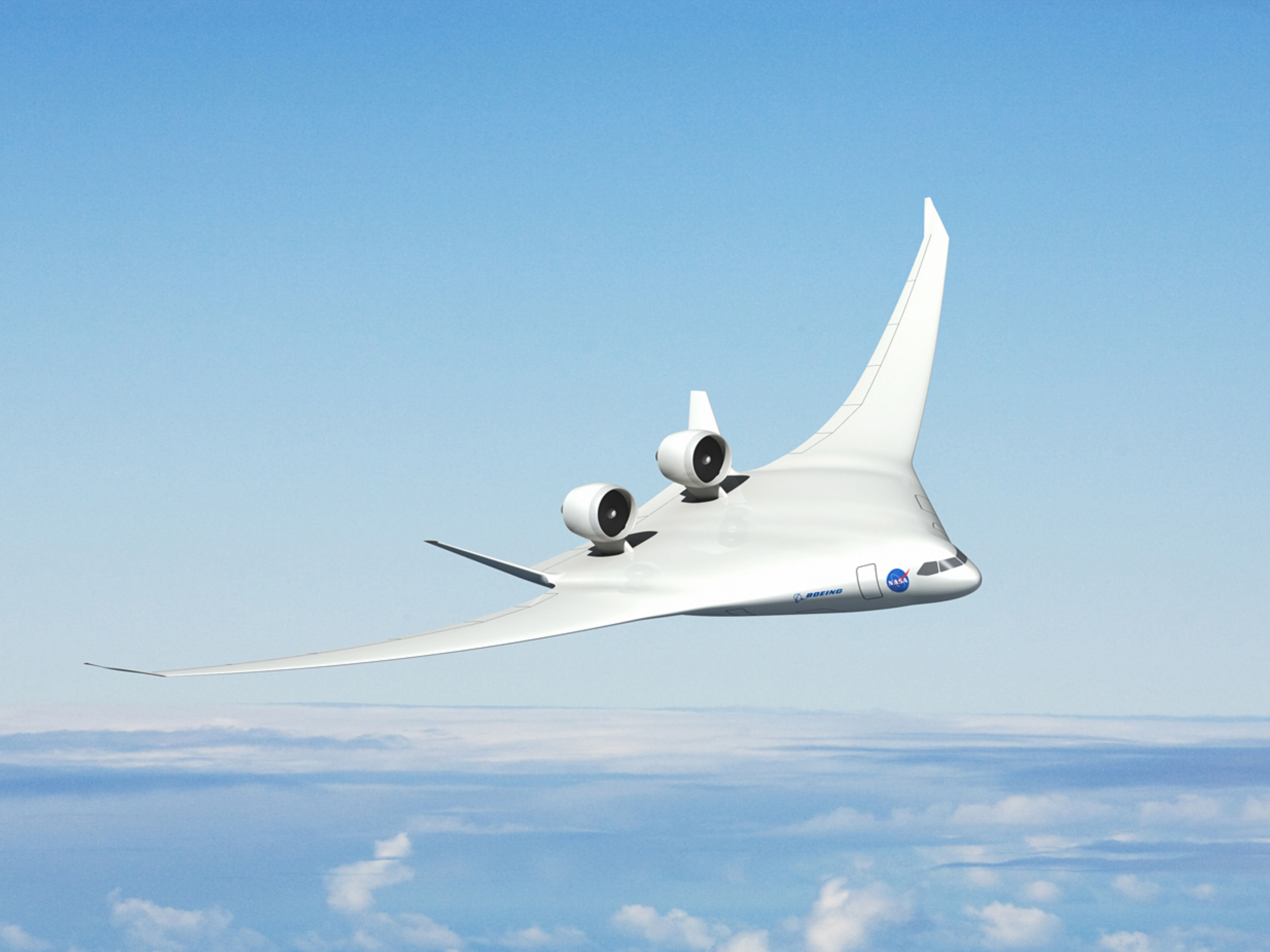 Wallpaper #xP82a5MB3lSXT3zU3-f_30 Airbus Unveils Technology Demonstrator Blended Wing Body Aircraft