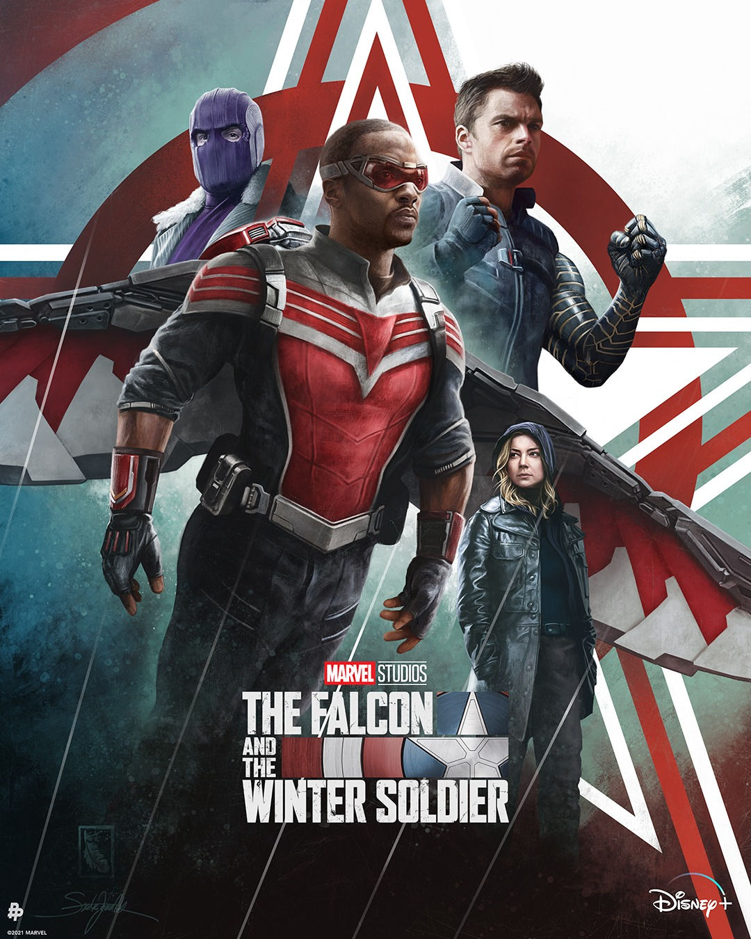 Wallpaper #VDHlNZMB5zzyi_yYsFiQ3 The Falcon and the Winter Soldier TV Series Poster Wall Art Print Photo