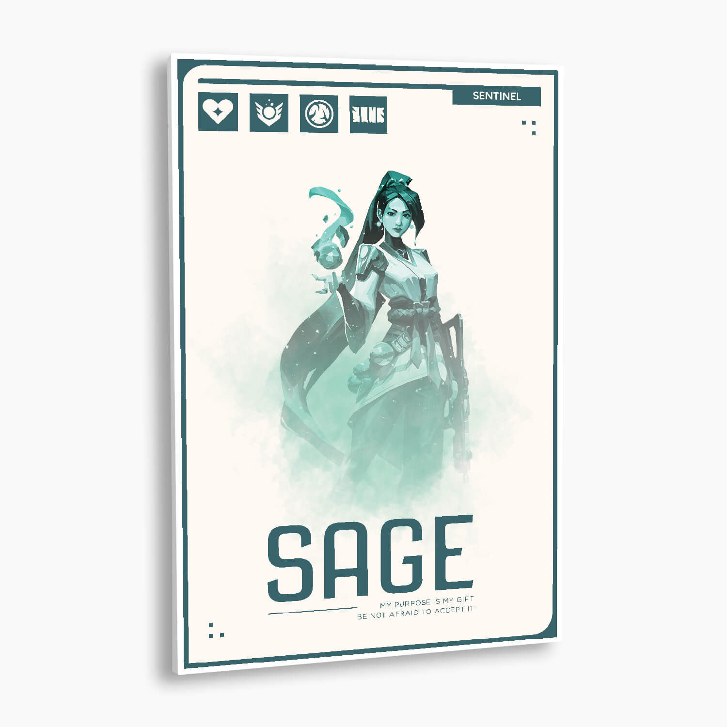 Wallpaper #wxnBBY8BtGB6xQ78R1KO36 Valorant Sage Poster Snooozeworks