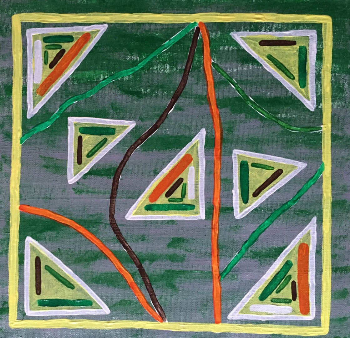 Wallpaper #6mcM8ZIBSpphPi3-jmn8233 Seven Triangles Peinture Par Giart Artmajeur