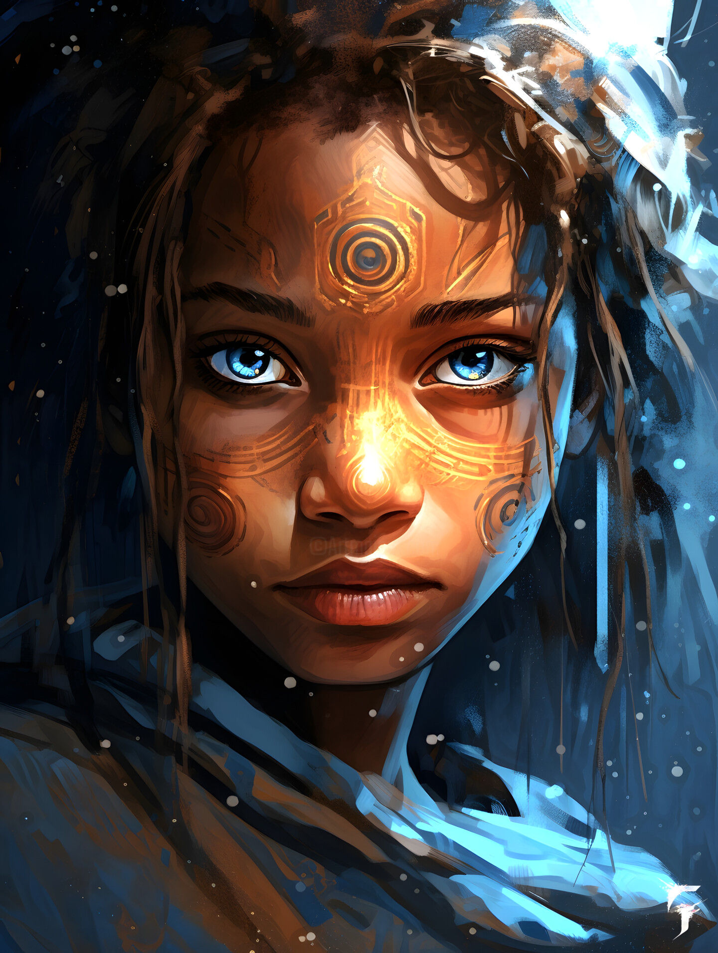 Wallpaper #DZ27ZJcBkAG5jTCH-LFh154 Eveil Celeste Lueur Interieure Digital Arts by Frederic Font Chroma