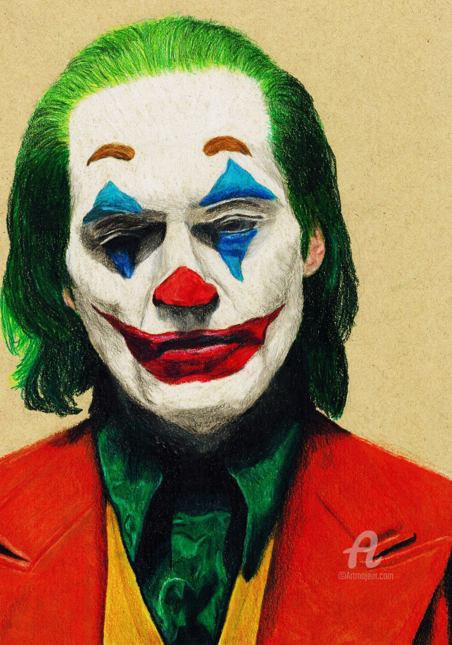 Wallpaper #SSZgmZcBNyflpn9rhohN18 Joker Joaquin Phoenix Drawing by Antonio Ambrosio Artmajeur