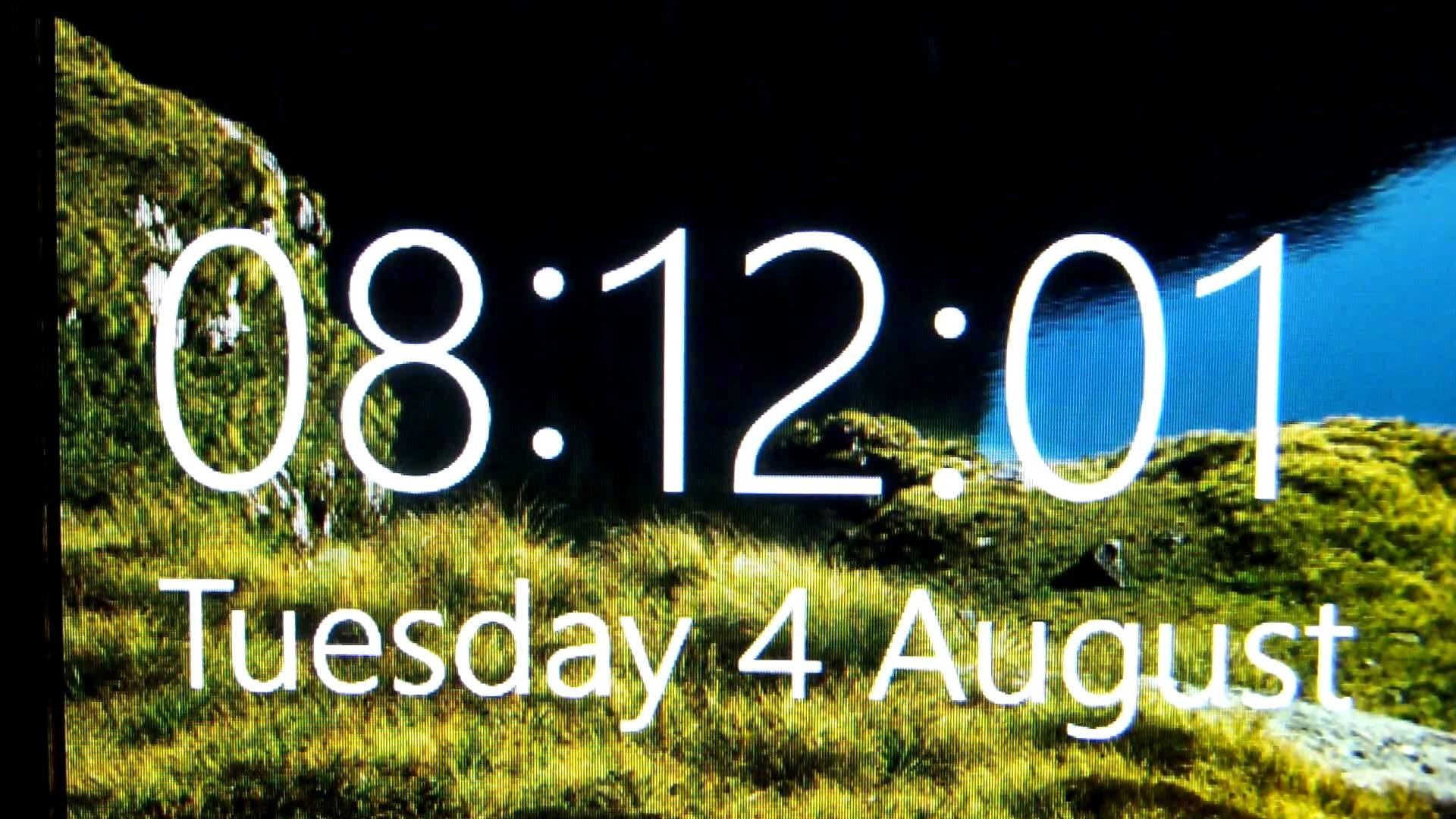 Wallpaper #4abd0 Minimalist Clock Screen Savers for Mac