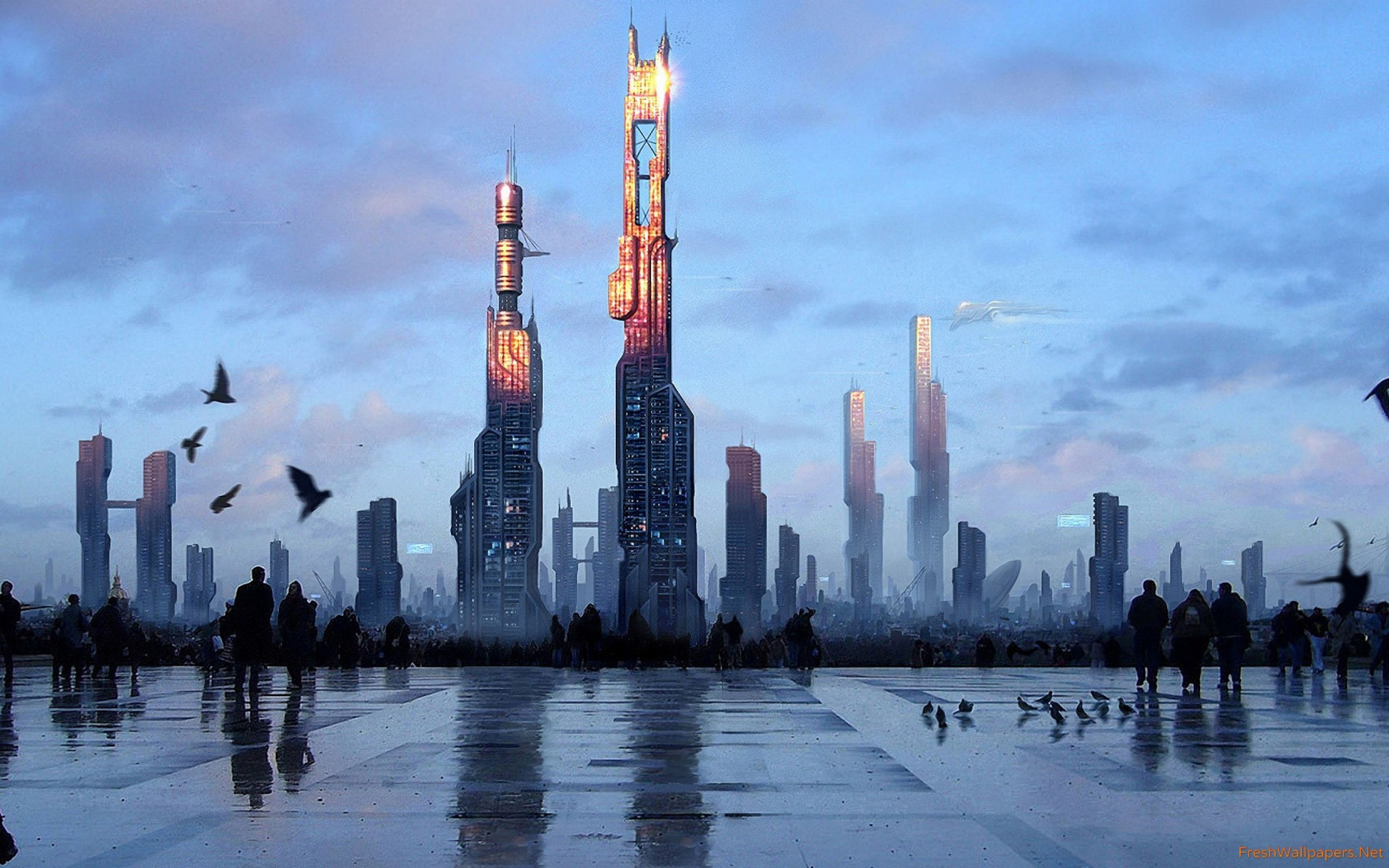 Wallpaper #IH038o4Bnwiau_P6Swvr7 Sci Fi City Wallpapers 74 Images