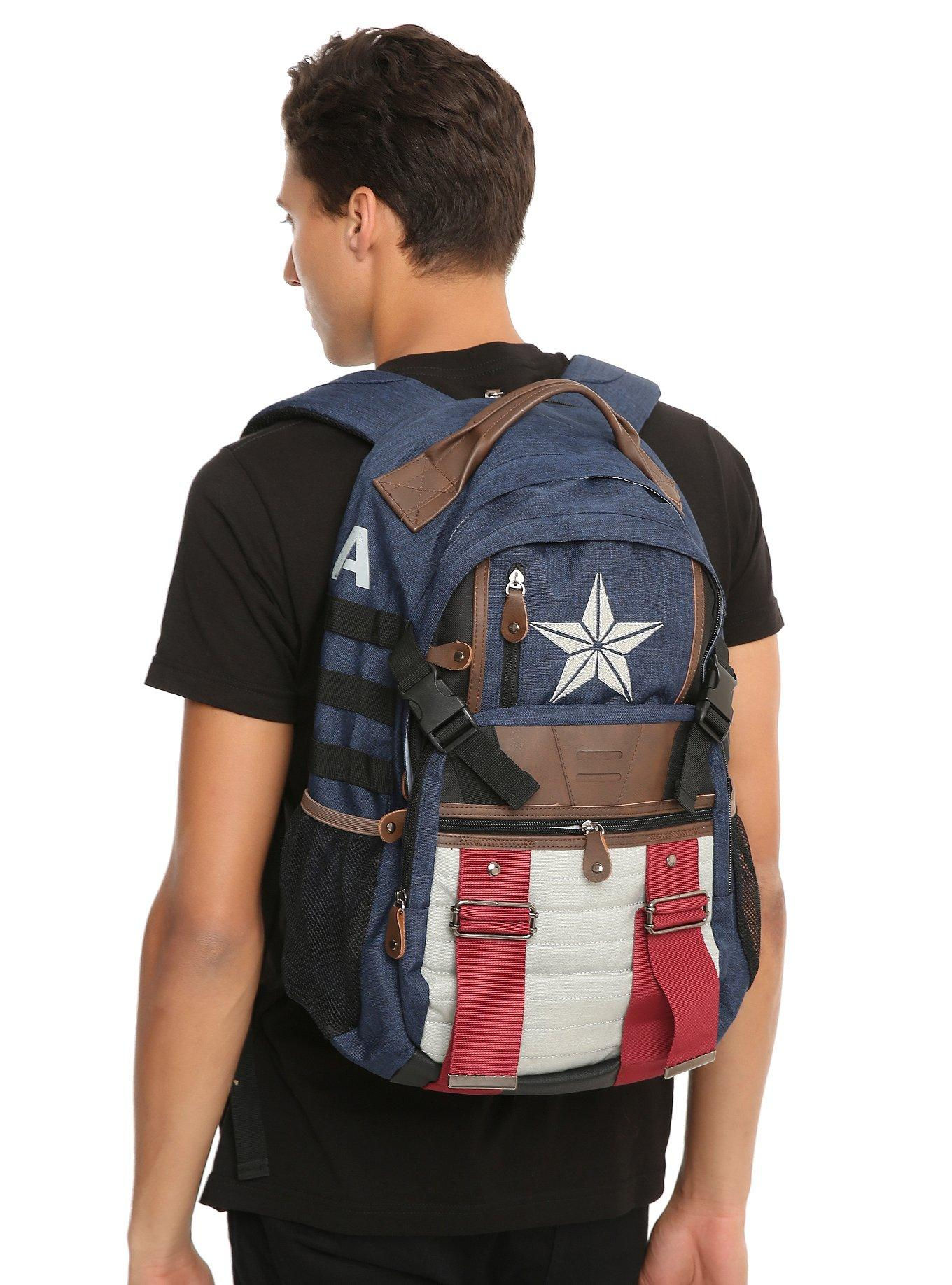 Wallpaper #wjGzNZMB5zzyi_yY0Fcl271 Marvel Captain America Built Up Backpack Hot Topic