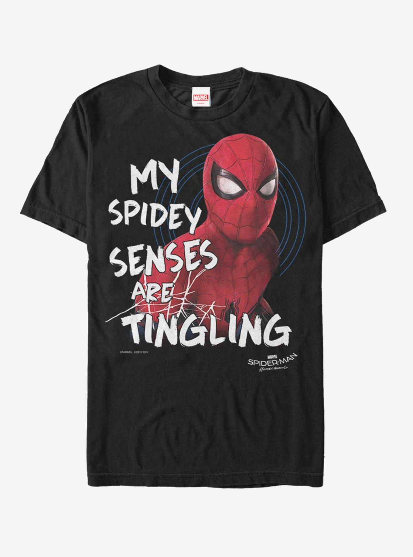 Wallpaper #QRobUZMB1yWOL4qgaoH_42 Marvel Spider Man Spidey Senses T Shirt Black Boxlunch