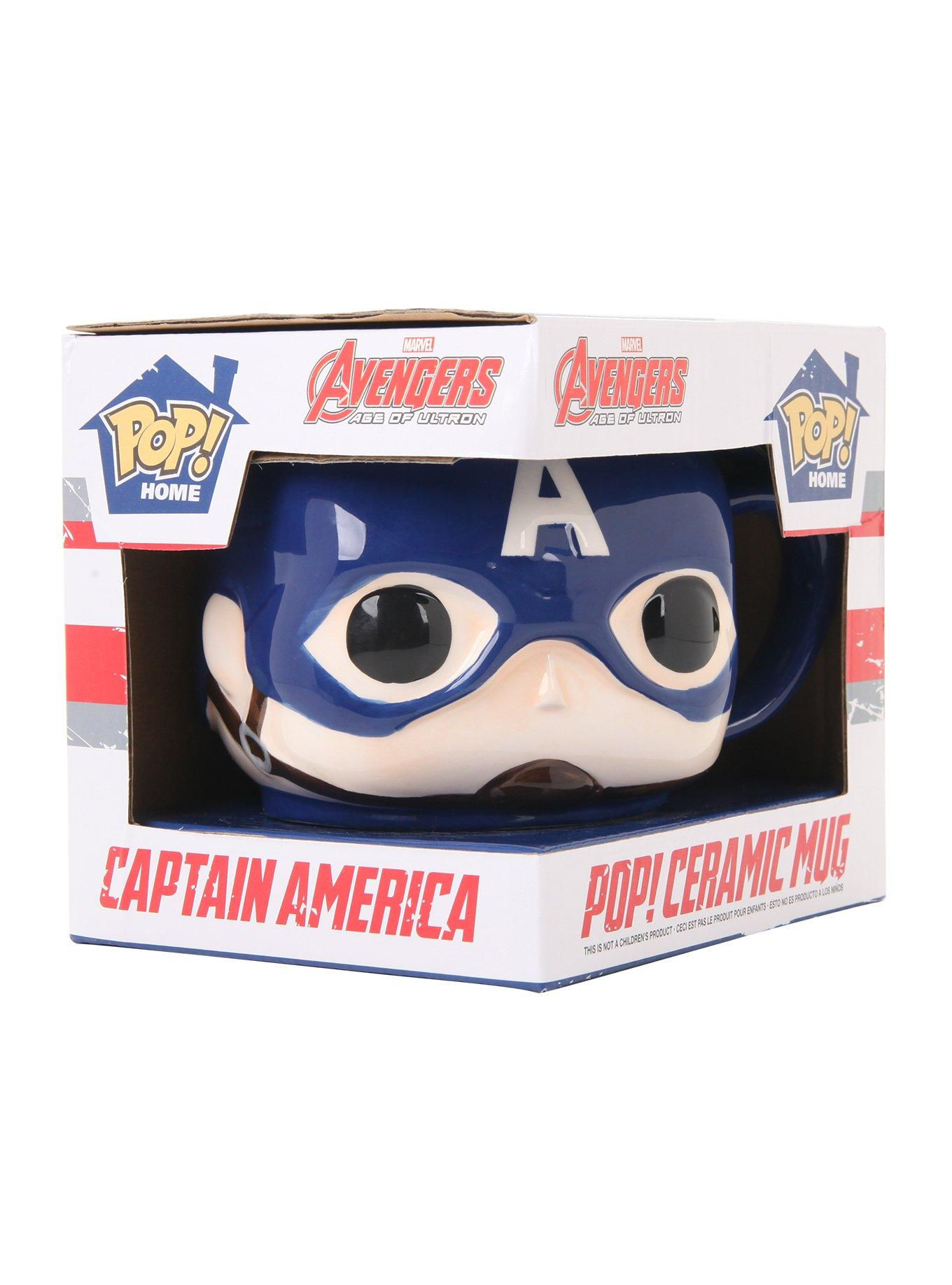 Wallpaper #36VyOJMBVBiSkHCa6I2W89 Funko Marvel Captain America Pop Mug Hot Topic