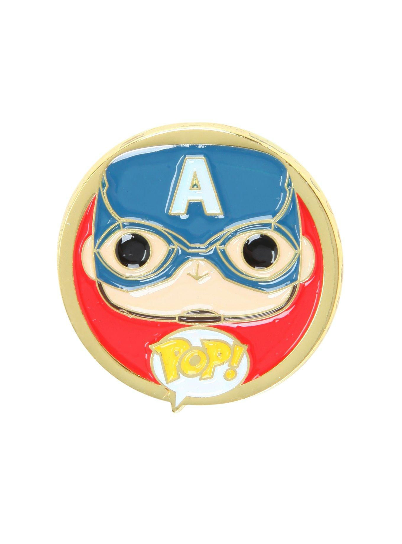 Wallpaper #36VyOJMBVBiSkHCa6I2W474 Funko Marvel Captain America Civil War Pop Captain America Enamel Pin