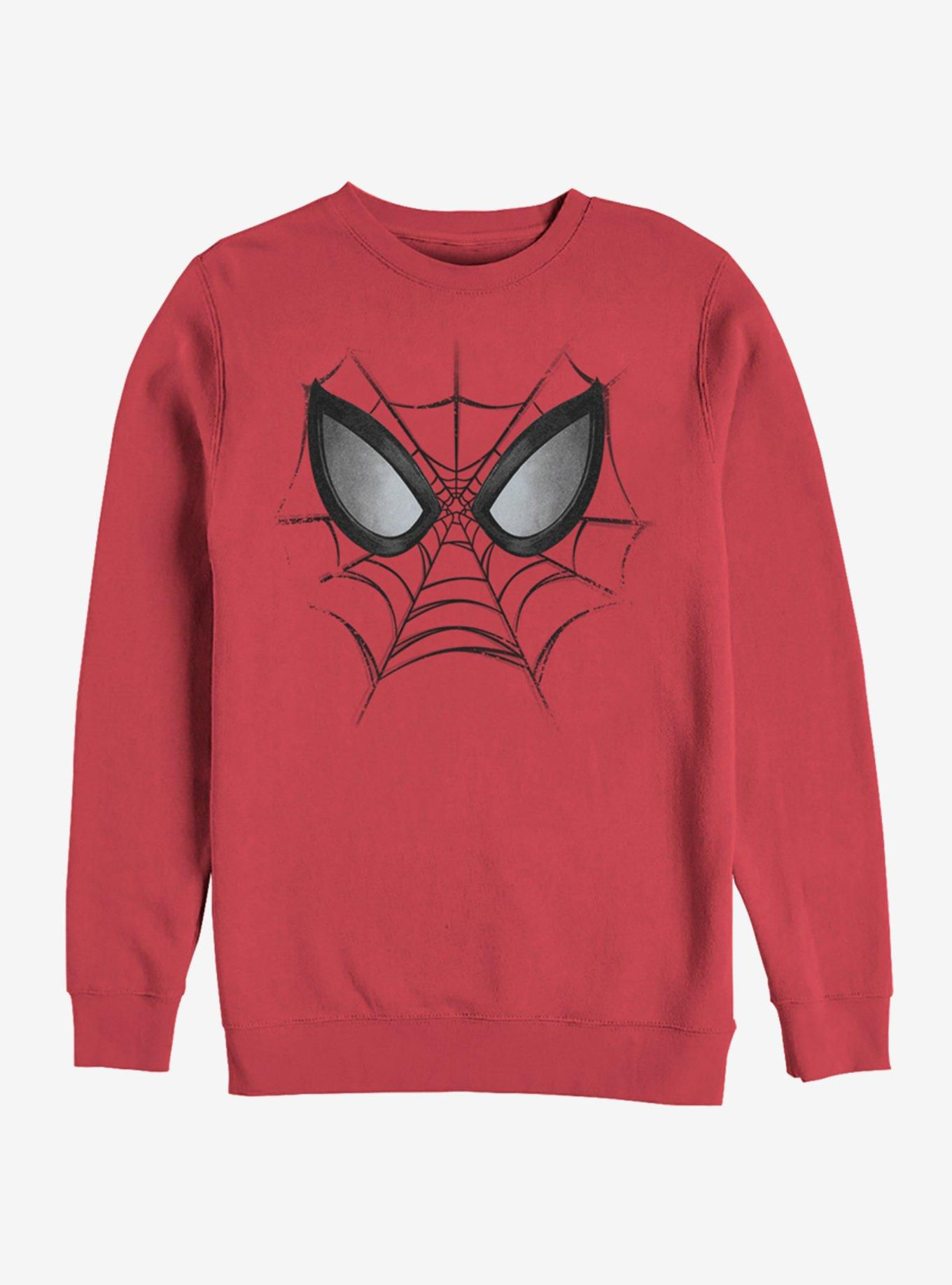 Wallpaper #_Wc19pIBSpphPi3-Z4I2198 Marvel Spider Man Web Face Sweatshirt Red Hot Topic