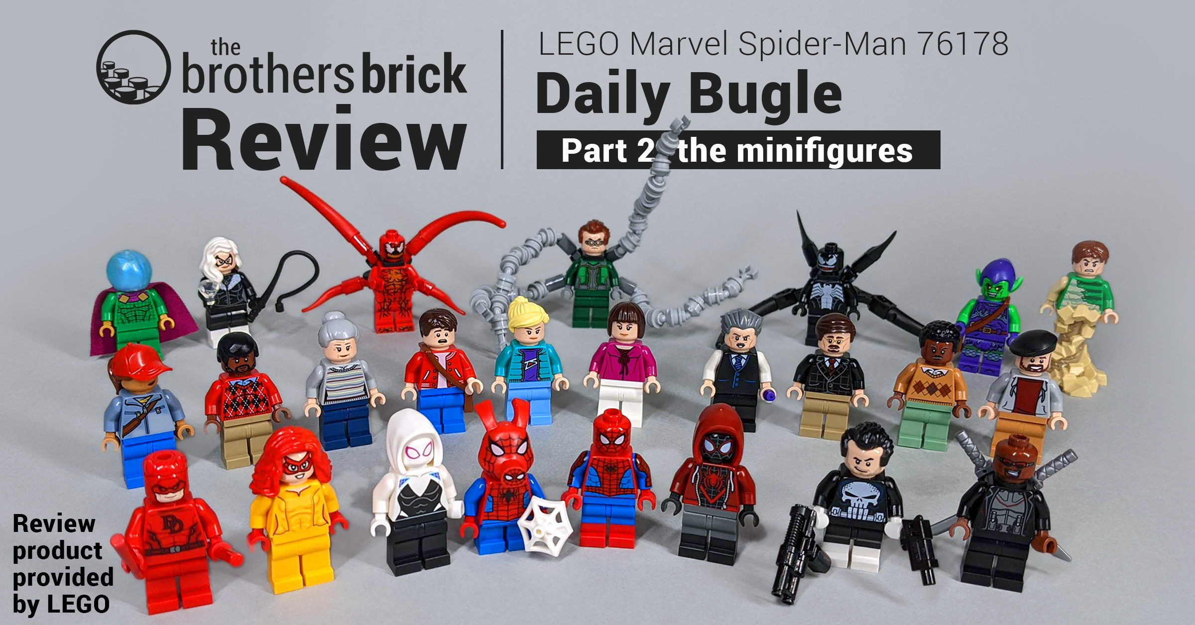Wallpaper #tGcA6ZIBSpphPi3-zj8P168 Lego Marvel Spider Man 76178 Daily Bugle Part 2 the Minifigures