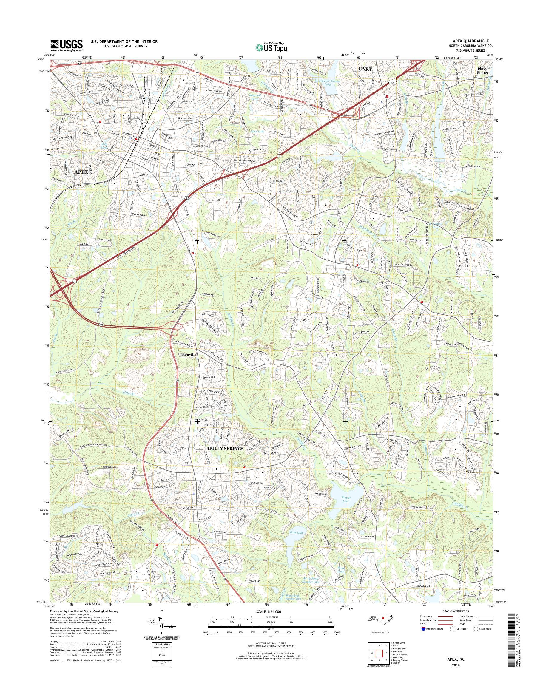 Wallpaper #nljPM5MBzN9vxX34OznC7 Mytopo Apex North Carolina Usgs Quad Topo Map