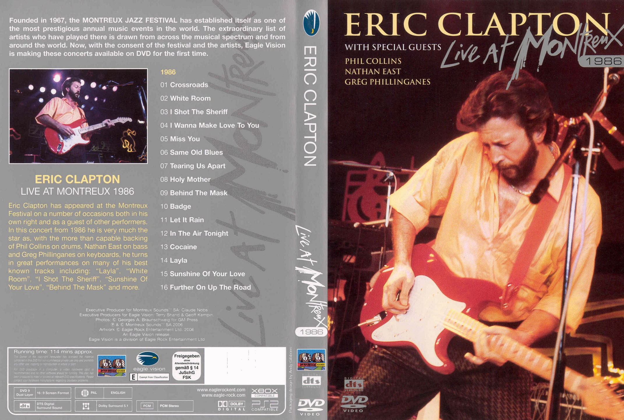 Wallpaper #SmjnHpMBSpphPi3-mCpj314 Car Tula Caratula De Eric Clapton Live at Montreux Dvd Portada