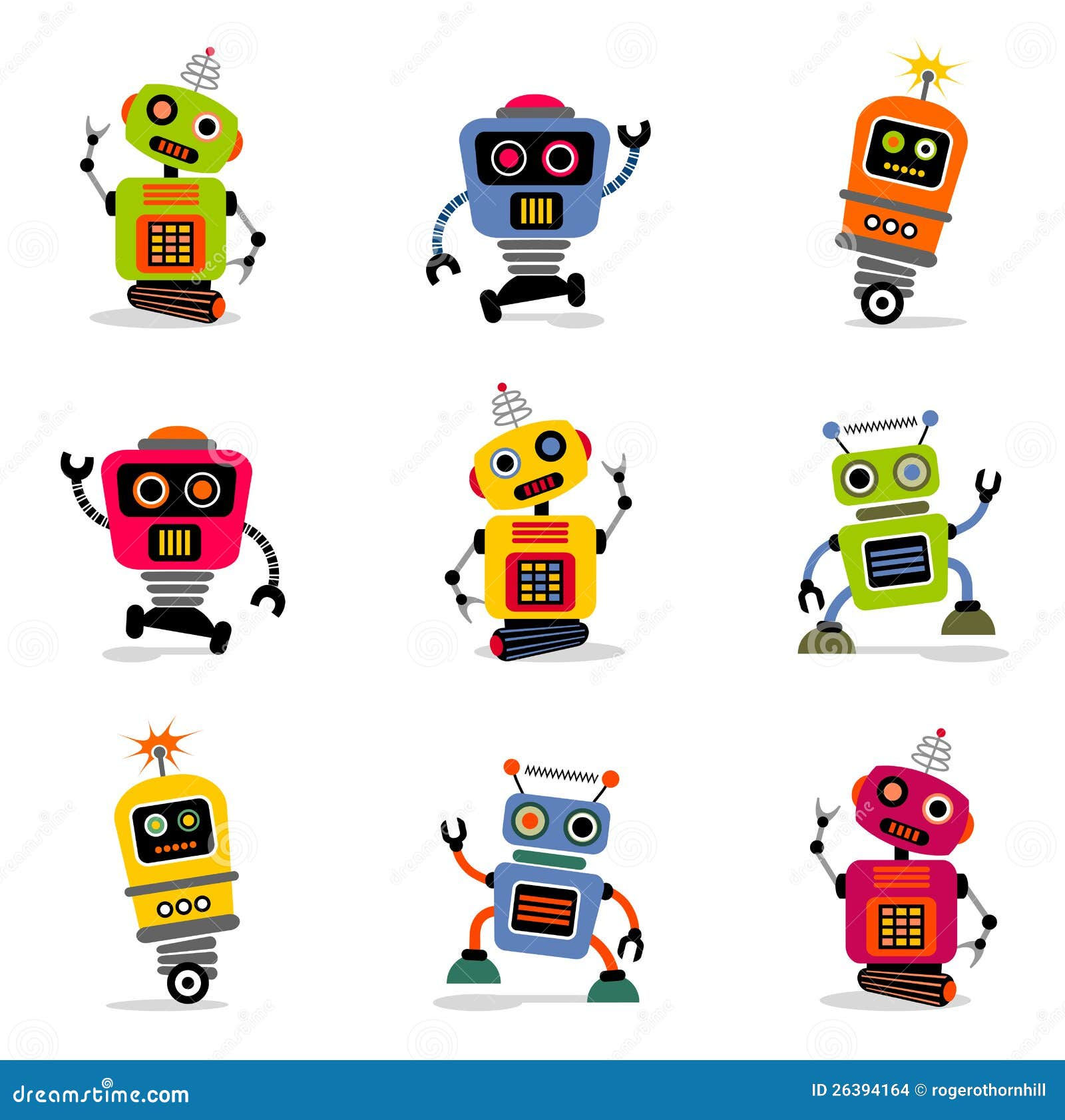 Wallpaper #vWdm9pIBSpphPi3-zYNc215 Vector Robots Set 2 Stock Images Image 26394164
