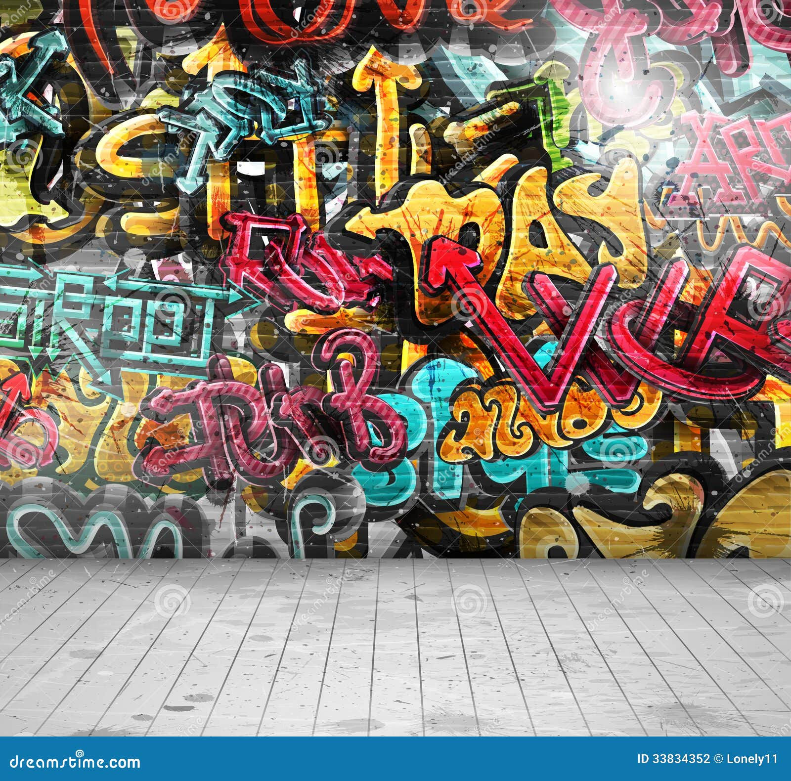 Wallpaper #77568 Graffiti Brick Wall Sublimation Clipart Png 21444163 Png