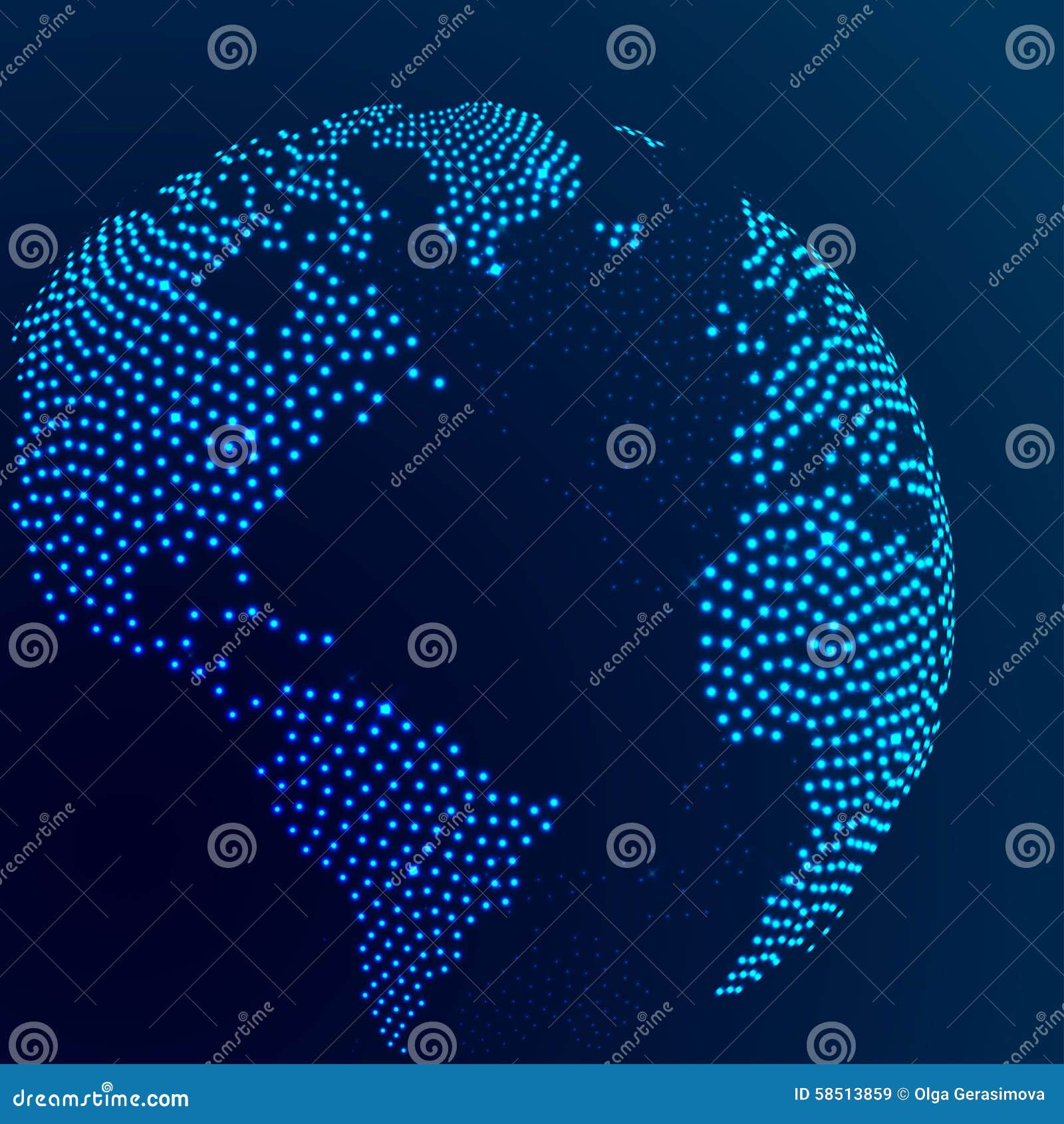 Wallpaper #BGcT6pIBSpphPi3-TUVE99 Abstract Dotted Globe Earth Stock Vector Image 58513859