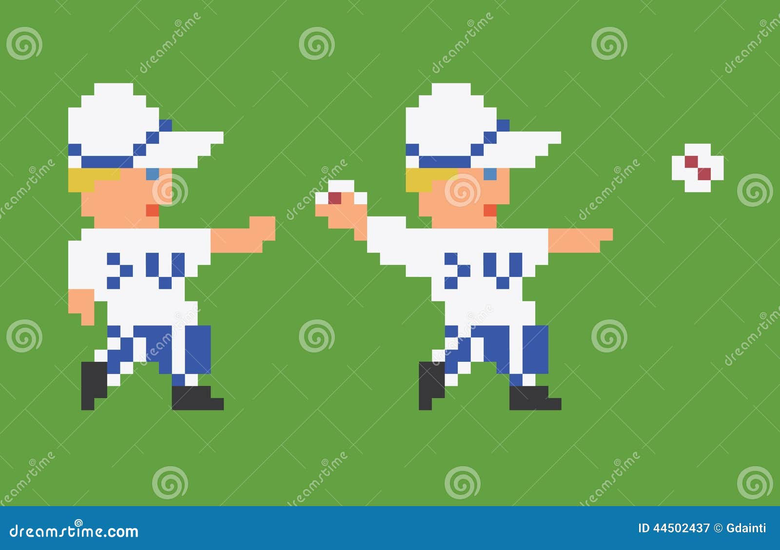 Wallpaper #txdfPpMBPLD5_VEN0t9L74 Pixel Art 8bit Baseball Player in White Uniform Stock Vector Image