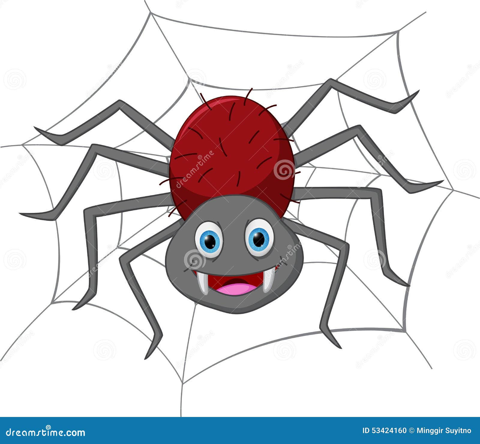 Wallpaper #pX2N8Y4Bnwiau_P6eAm-55 Funny Spider Cartoon Stock Vector Image 53424160
