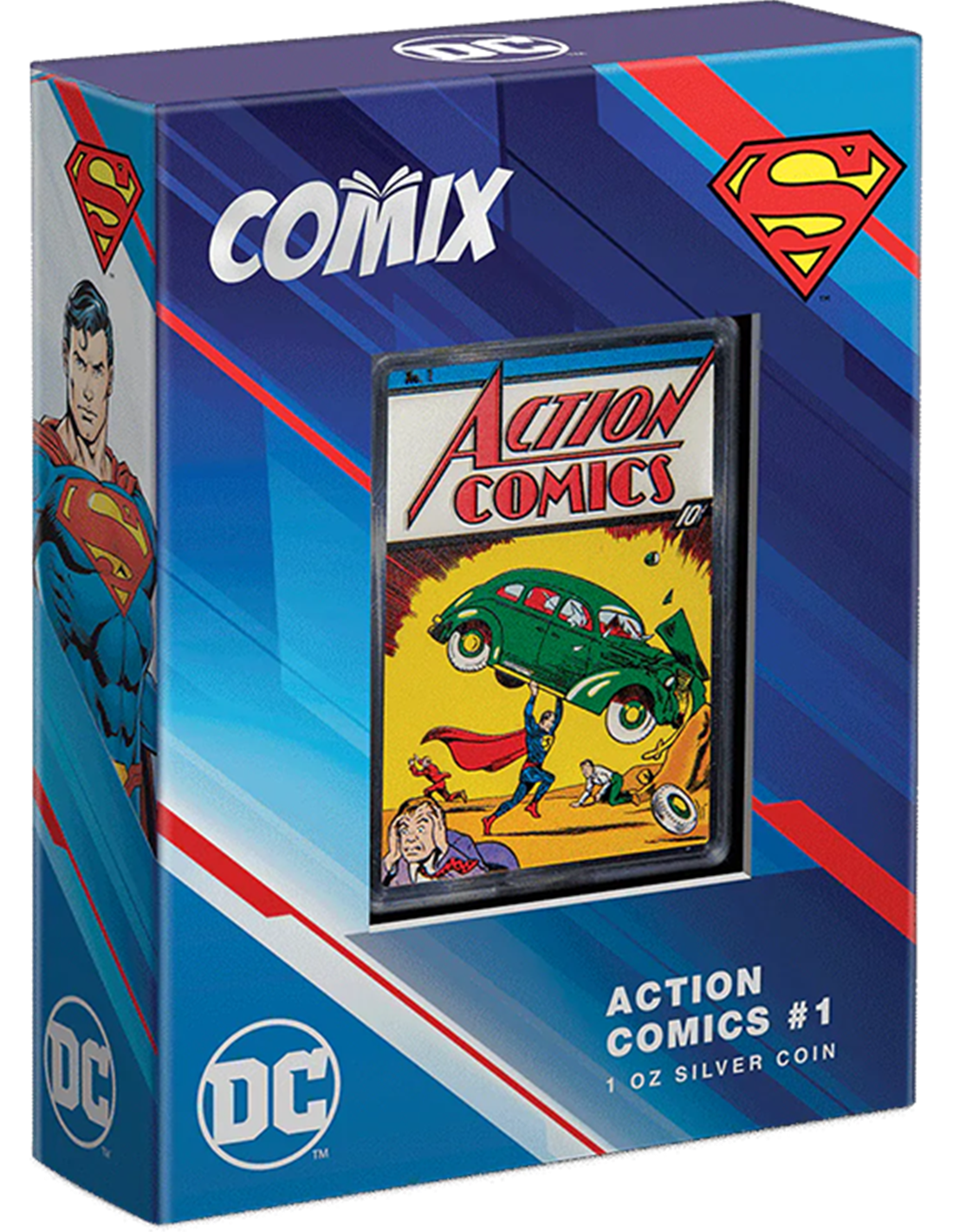 Wallpaper #EclbjJcB-VVLIetljGmG199 Comix 1 Superman Action Comics 1 Oz Silver Coin 2 Niue 2022