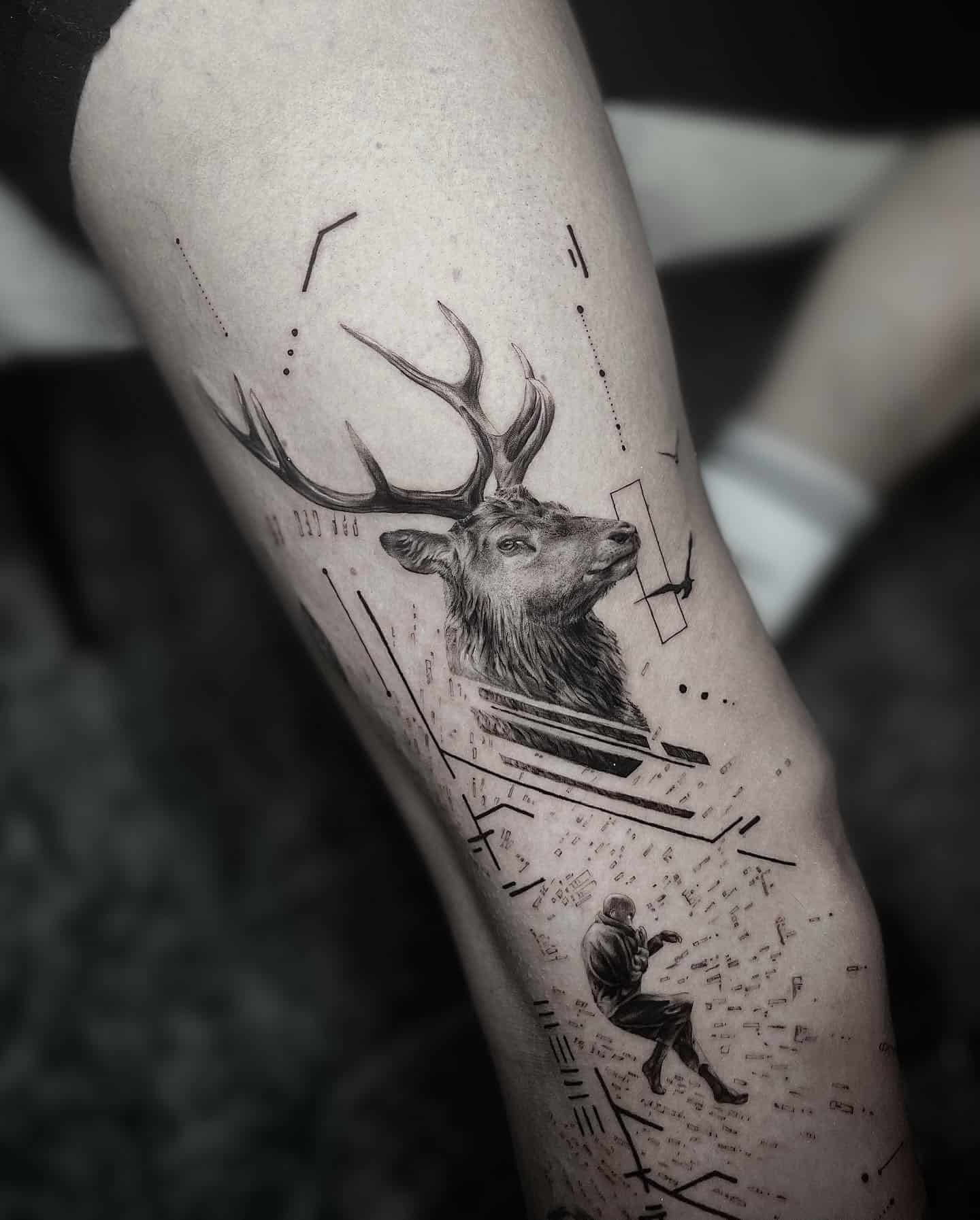 Wallpaper #a6073 14 Best Deer in Woods Tattoo Designs Petpress