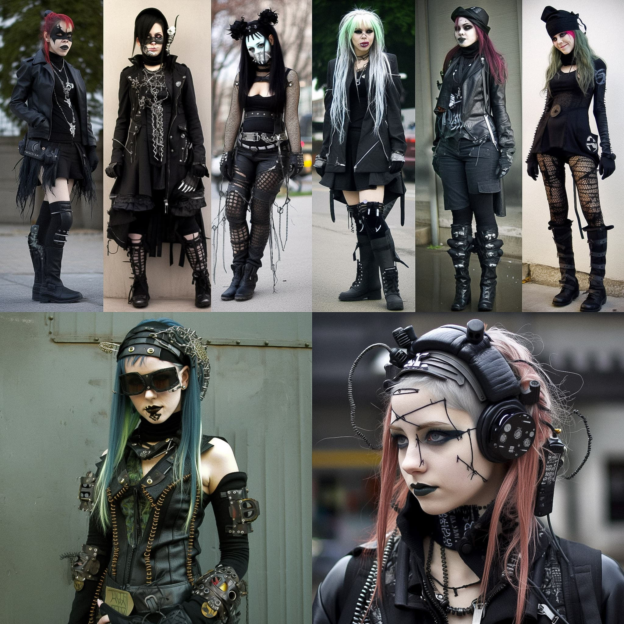 Wallpaper #cKU_N5MBVBiSkHCa8Itg171 Cybergoth Fashion Midjourney Style Andrei Kovalevs Midlibrary 20