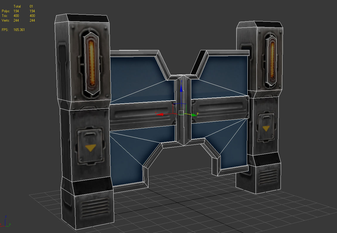 Wallpaper #NWegBpMBSpphPi3-J8JF5 Lowpoly Sci Fi Gate by Dinhtran 3docean