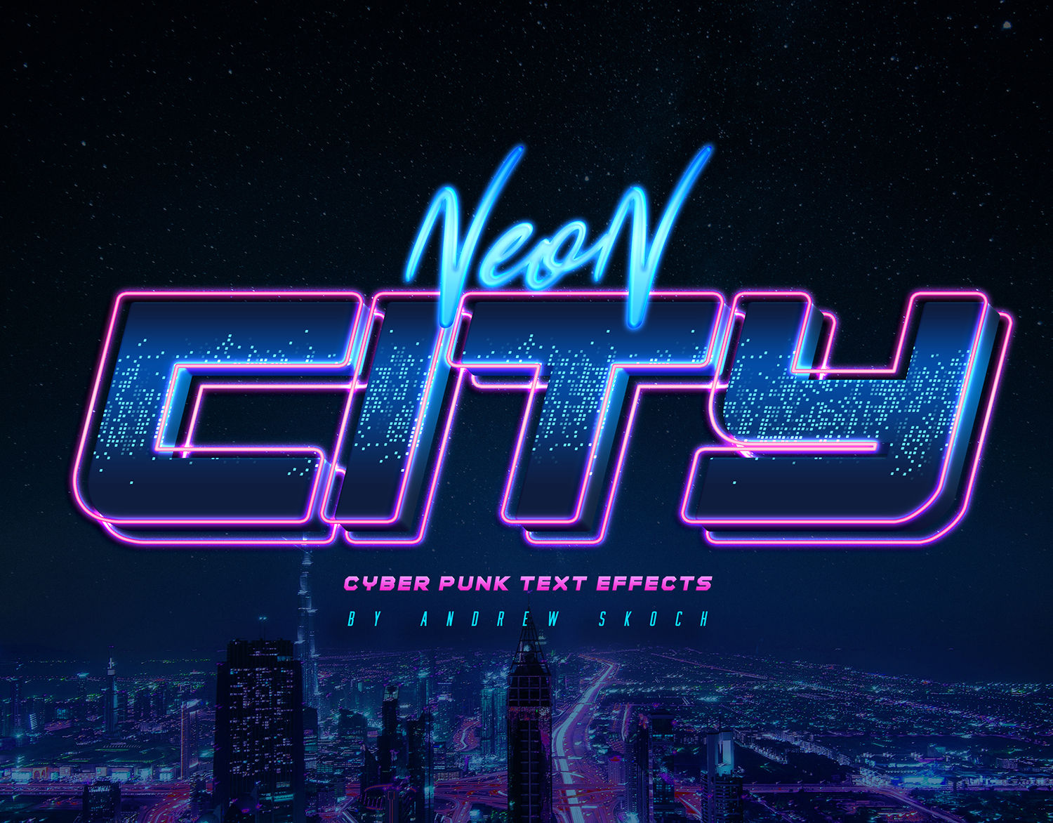 Wallpaper #bn2i844Bnwiau_P6Ug2v18 Cyberpunk Text Effects Vol 3 Add Ons Graphicriver