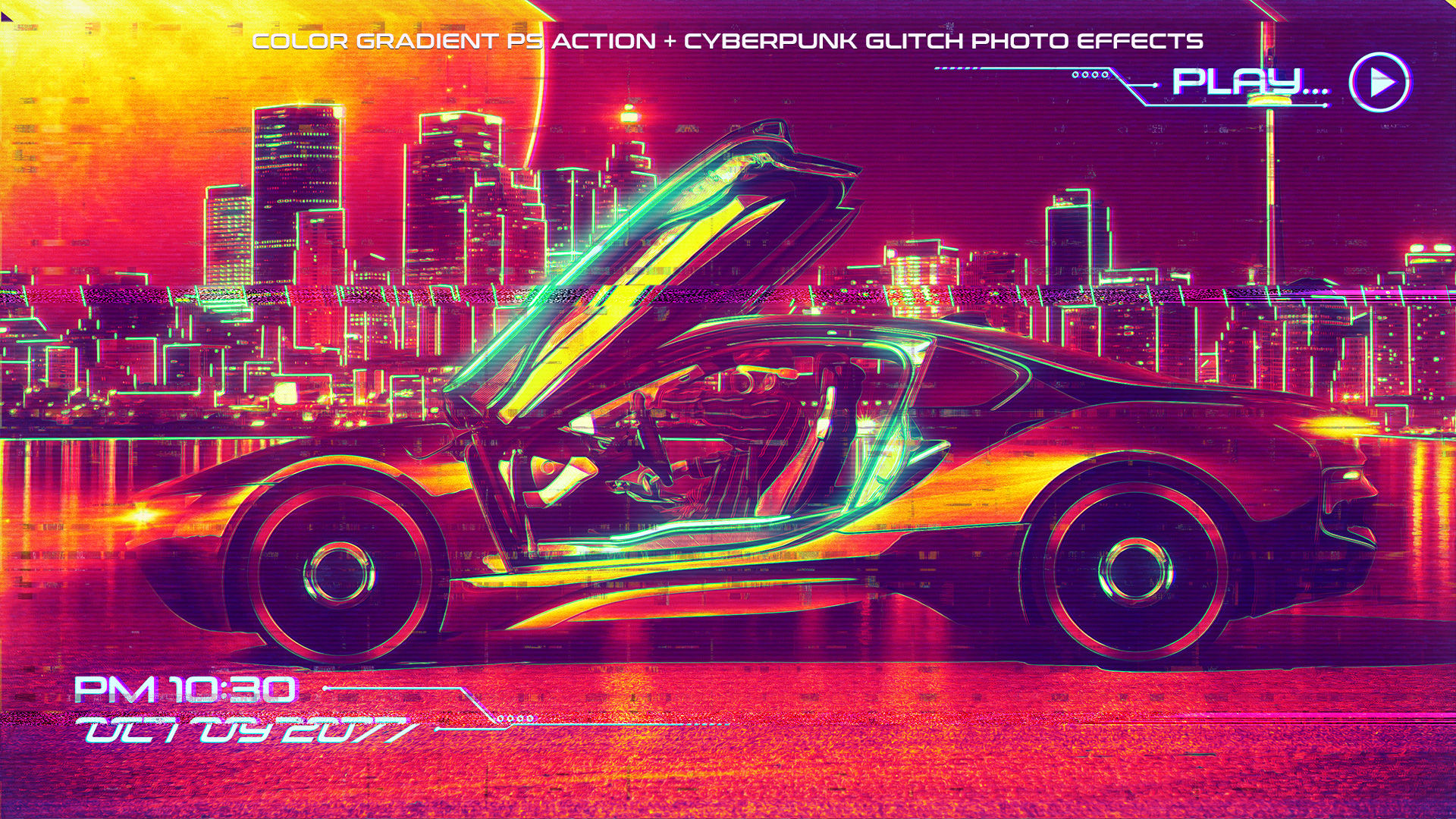 Wallpaper #3mdcE5MBSpphPi3-X_-p63 Cyberpunk Photoshop Effects Bundle Add Ons Graphicriver