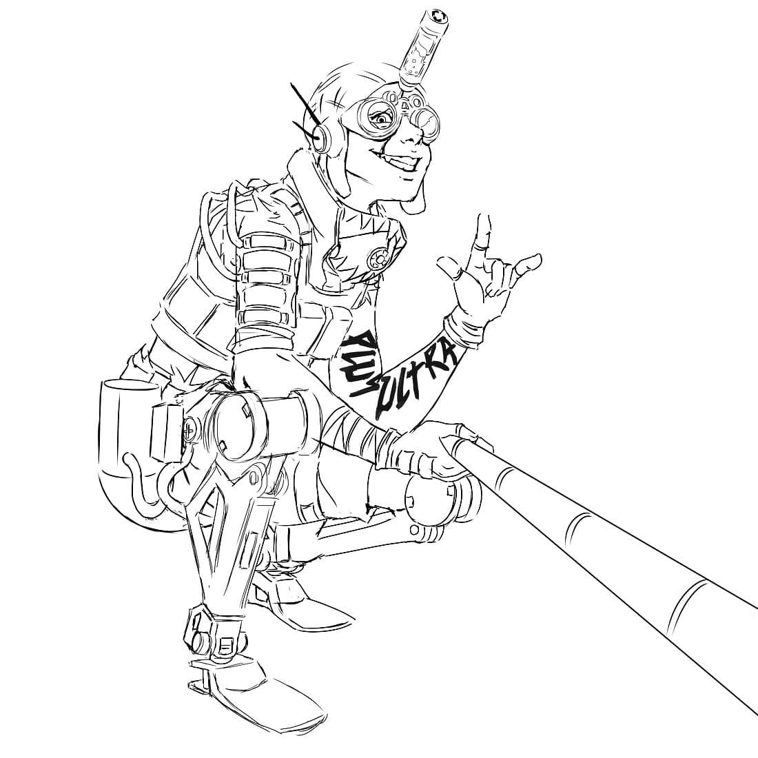 Wallpaper #VkUDjY4B7YBJg1BVJJx57 Coloriage Apex Legends 80 Coloriages a Imprimer