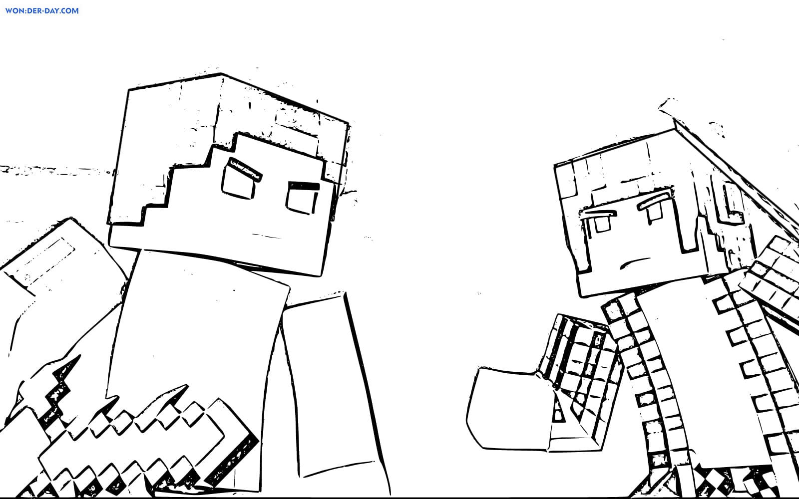 Wallpaper #a2coCpMBSpphPi3-tNPo47 Herobrine Minecraft Coloring Pages Wonder Day Coloring Pages for