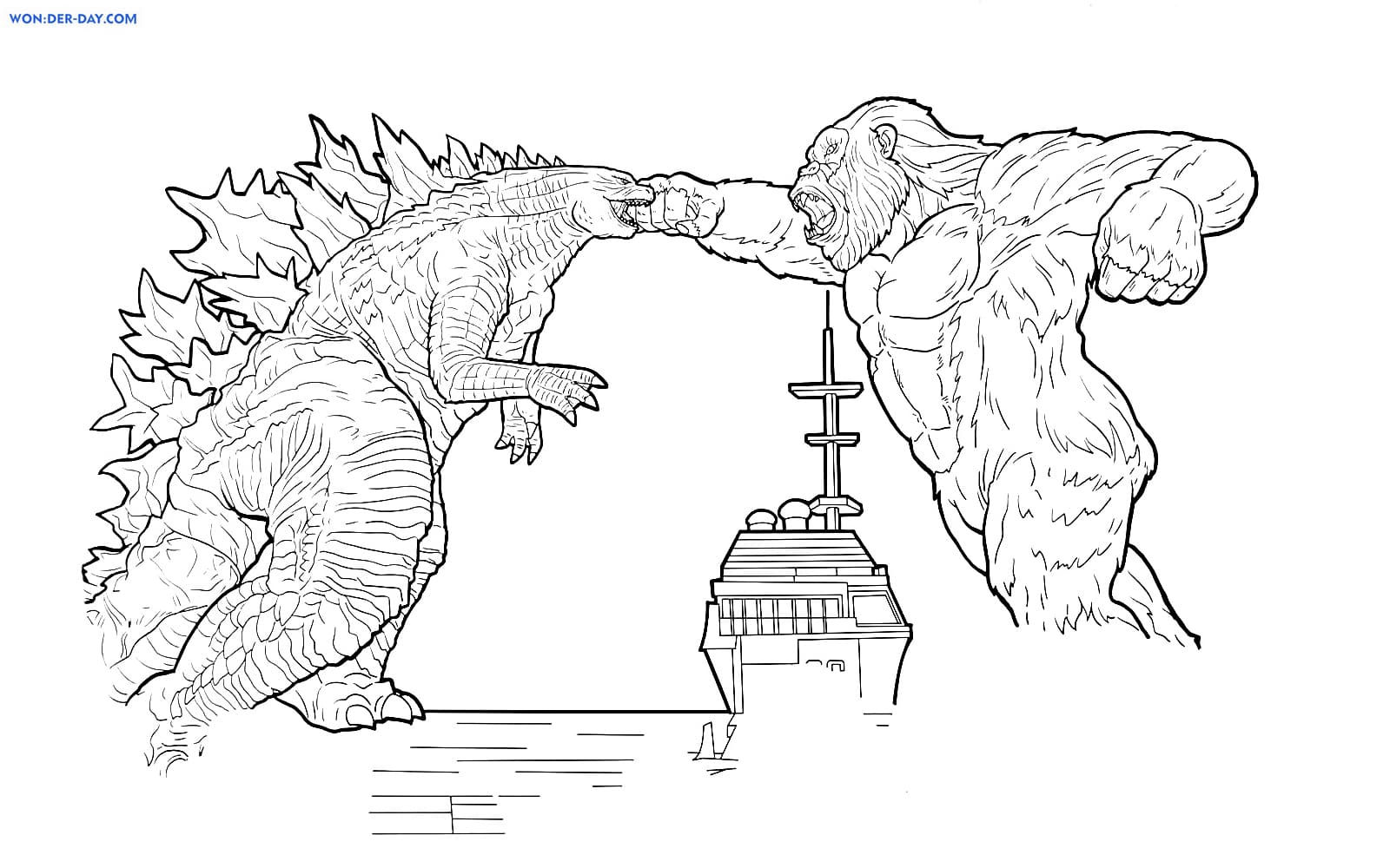 Wallpaper #1u_fTJMBMN-XEVvVqz47277 King Kong Coloring Pages Print and Color