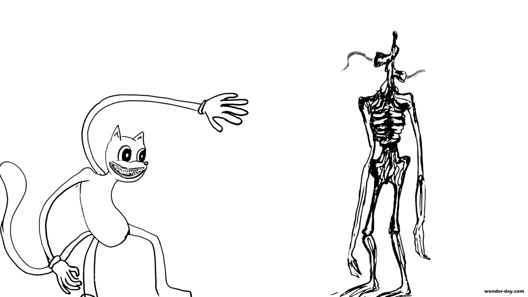 Wallpaper #wEDgL5MBJhL2WPbaU77v150 Desenhos De Siren Head Para Colorir Imprima Gratuitamente