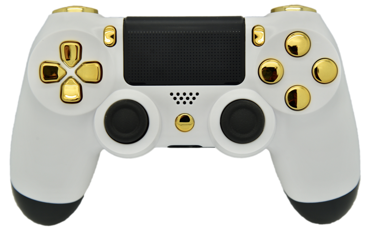 Wallpaper #tmjAG5MBSpphPi3-gSCS53 White Gold Soft Touch PS4 Controller