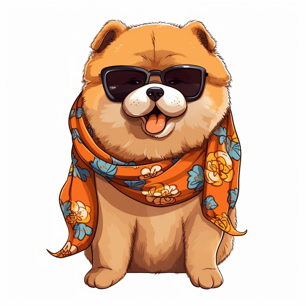 Wallpaper #zWeuD5MBSpphPi3-xu9U266 Cute Funny Kawaii Chow Chow Puppy with Balenciaga Sunglasses and Cool
