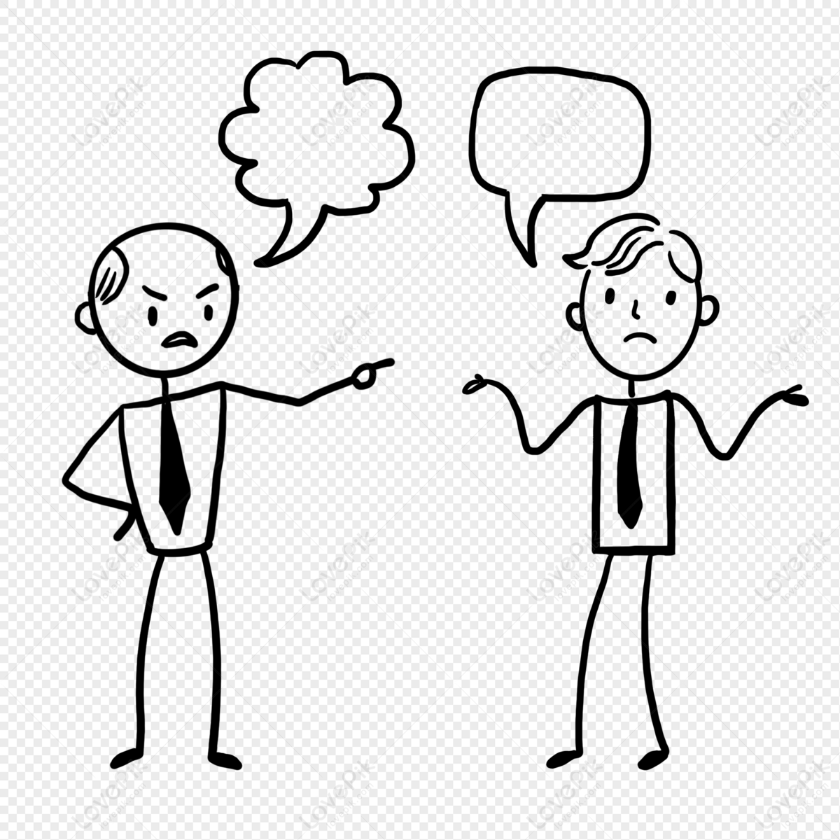 Wallpaper #StV9NpMBY0Iw2JDGdJE0227 Stick Figures of Two People Arguing Two Figures Arguing Argument