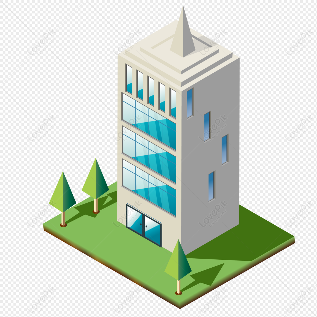 Wallpaper #dmfr65IBSpphPi3-5U-B241 3D Building Vector Png